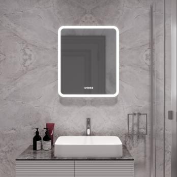 Зеркало MIXLINE "Стив-3" 600*700 (ШВ) сенсорный выключатель, часы + подогрев