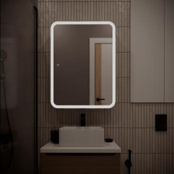 Зеркальный шкаф MIXLINE "Фиджи Flip" 600*800 (ШВ) универсал, сенсорный выкл.,светодиодная подсветка