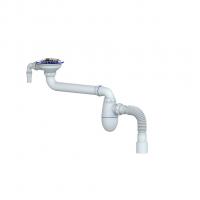 Сифон 3 1/2 BC10V со смещением, с носиком, с гофрой 40*40/50 UNICORN