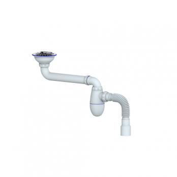 Сифон 3 1/2 BC21 со смещением, с гофрой 40*40/50 UNICORN