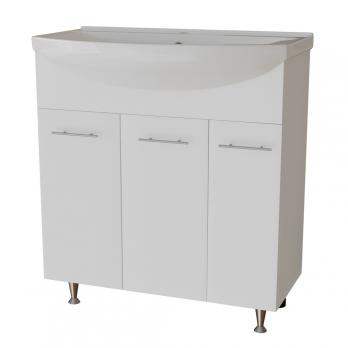 Тумба д/ванной "ВЕГА-75" под раковину Best-75 (Sanita Lux) (ПВХ)