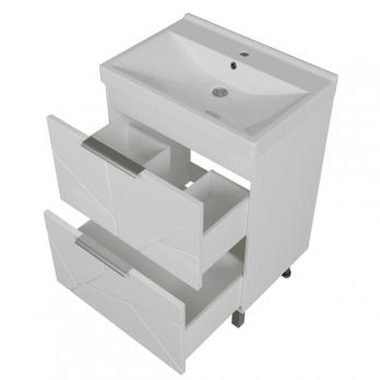 Тумба д/ванной "Гранд-60"  под раковину Fest-60 (Sanita Lux) (ПВХ)