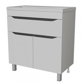 Тумба д/ванной "Лайн-80"  под раковину Фостер 80 (Kirovit)/Fest-80 (Sanita Lux) (ПВХ)