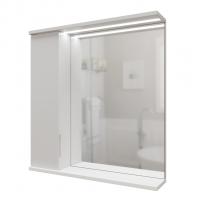 Зеркальный шкаф "Лайн-60" левый с подсветкой (ПВХ)