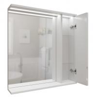 Зеркальный шкаф "Лайн-60" правый с подсветкой (ПВХ)