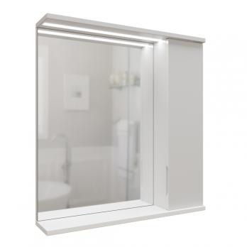 Зеркальный шкаф "Лайн-60" правый с подсветкой (ПВХ)