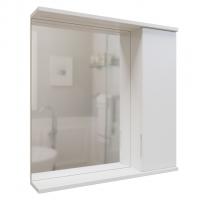 Зеркальный шкаф "Лайн-70" правый с подсветкой (ПВХ)