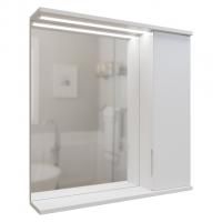 Зеркальный шкаф "Лайн-70" правый с подсветкой (ПВХ)