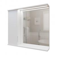 Зеркальный шкаф "Лайн-80" левый с подсветкой (ПВХ)