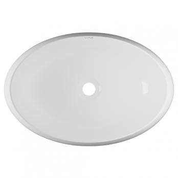 Раковина накладная на столешницу WAVE Comfort 600*400*150 ш*г*в без перелива,белый,овал