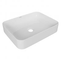 Раковина накладная на столешницу WAVE Quadro 500*390*140 ш*г*в без перелива,белый,прямоуг
