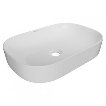 Раковина накладная на столешницу WAVE Slim 600*400*145 ш*г*в без перелива,белый,прямоуг