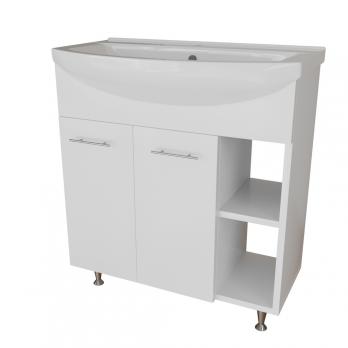 Тумба д/ванной "АНРИ-75" под раковину Best-75 (Sanita Lux)(ПВХ)