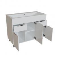 Тумба д/ванной "ЭТЬЕН-100" под раковину Нелли -100 (MIXLINE) (ПВХ)