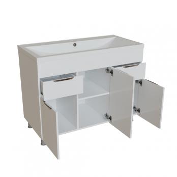 Тумба д/ванной "ЭТЬЕН-100" под раковину Нелли -100 (MIXLINE) (ПВХ)
