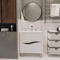 Тумба д/ванной "Лайф-60"  под раковину Марго-60 (MIXLINE) (ПВХ)