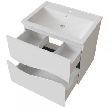 Тумба д/ванной "Лайф-60" подвесная  под раковину Марго-60 (MIXLINE) (ПВХ)