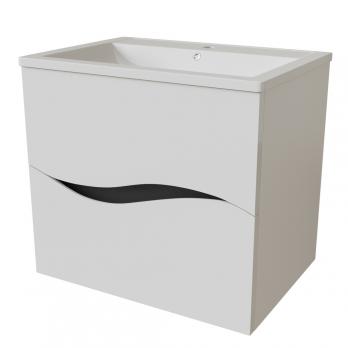 Тумба д/ванной "Лайф-60" подвесная  под раковину Марго-60 (MIXLINE) (ПВХ)