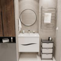 Тумба д/ванной "Лайф-70" подвесная  под раковину Марго-70 (MIXLINE) (ПВХ)