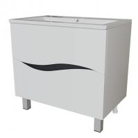 Тумба д/ванной "Лайф-80" под раковину Марго-80 (MIXLINE) (ПВХ)