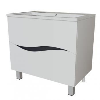 Тумба д/ванной "Лайф-80" под раковину Марго-80 (MIXLINE) (ПВХ)