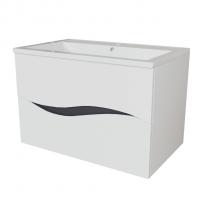 Тумба д/ванной "Лайф-80" подвесная  под раковину Марго-80 (MIXLINE) (ПВХ)