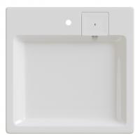 Раковина над стиральной машиной "ЛАЙН" 60*60 ш*г, с кронштейнами (MIXLINE)