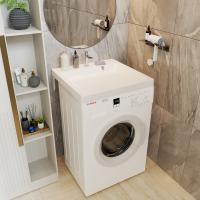 Раковина над стиральной машиной "ЛАЙН" 60*60 ш*г, с кронштейнами (MIXLINE)