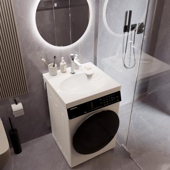 Раковина над стиральной машиной "ОРЕОЛ" 60*60 ш*г, с кронштейнами (MIXLINE)