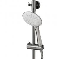 Душевая система 35к MIXLINE ML2415 излив лейка 3 позиции +лейка "Тропический душ" ХРОМ/БЕЛЫЙ