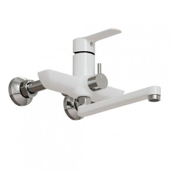 Душевая система 35к MIXLINE ML2415 излив лейка 3 позиции +лейка "Тропический душ" ХРОМ/БЕЛЫЙ