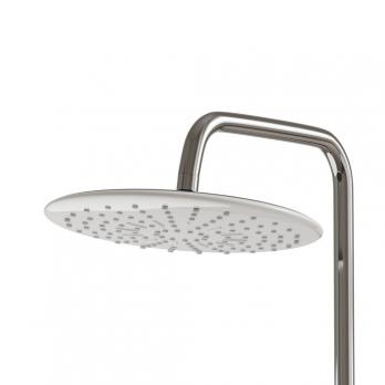 Душевая система 35к MIXLINE ML2415 излив лейка 3 позиции +лейка "Тропический душ" ХРОМ/БЕЛЫЙ