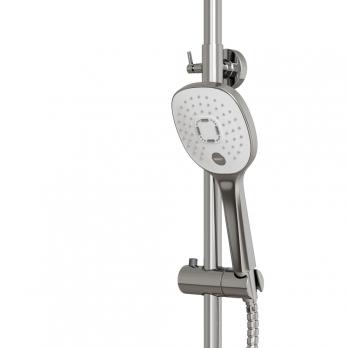 Душевая система 35к MIXLINE ML33-06"City White"излив лейка 3 поз. +лейка"Тропический душ" БЕЛЫЙ/ХРОМ