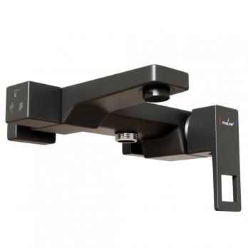 Душевая система 35к MIXLINE ML34-06 "Solo Black" излив лейка 3 поз.+лейка"Тропический душ" ЧЕРНЫЙ