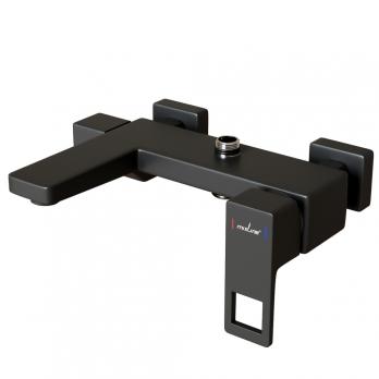 Душевая система 35к MIXLINE ML34-06 "Solo Black" излив лейка 3 поз.+лейка"Тропический душ" ЧЕРНЫЙ