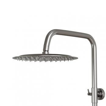 Душевая система 35к MIXLINE MLSS32-06 "Stainless" излив лейка 3 поз.+лейка"Тропический душ" НЕРЖ