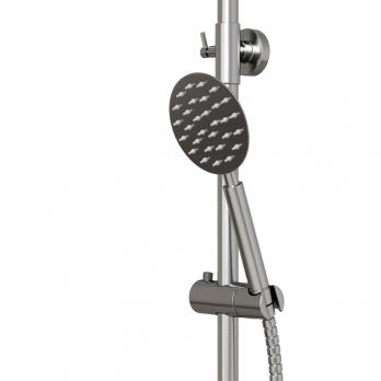 Душевая система 35к MIXLINE MLSS32-06 "Stainless" излив лейка 3 поз.+лейка"Тропический душ" НЕРЖ