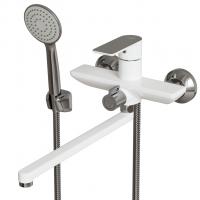 Смеситель для ванны и раковины 35k MIXLINE ML33-02 "City White" БЕЛЫЙ/ХРОМ