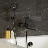 Смеситель для ванны и раковины 35k MIXLINE ML34-02 "Solo Black" ЧЕРНЫЙ