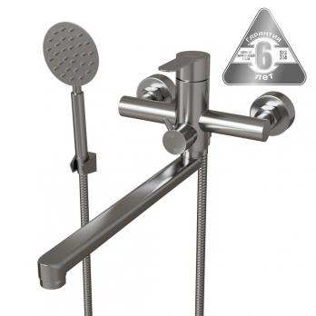 Смеситель для ванны и раковины 35k MIXLINE MLSS32-02 "Stainless" НЕРЖ