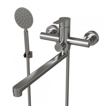 Смеситель для ванны и раковины 35k MIXLINE MLSS32-02 "Stainless" НЕРЖ