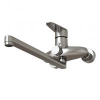 Смеситель для ванны и раковины 35k MIXLINE MLSS36-02 "Steel Kit" НЕРЖ