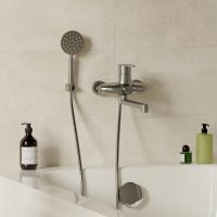 Смеситель для ванны и раковины 35k MIXLINE MLSS36-021 "Steel Kit" НЕРЖ