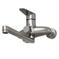 Смеситель для ванны и раковины 35k MIXLINE MLSS36-021 "Steel Kit" НЕРЖ