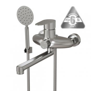 Смеситель для ванны и раковины 35k MIXLINE MLSS36-021 "Steel Kit" НЕРЖ