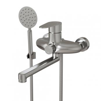 Смеситель для ванны и раковины 35k MIXLINE MLSS36-021 "Steel Kit" НЕРЖ