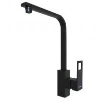 Смеситель для кухни 35k MIXLINE ML34-032 "Solo Black" высокий излив, боковая ручка ЧЕРНЫЙ