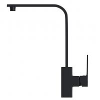 Смеситель для кухни 35k MIXLINE ML34-032 "Solo Black" высокий излив, боковая ручка ЧЕРНЫЙ