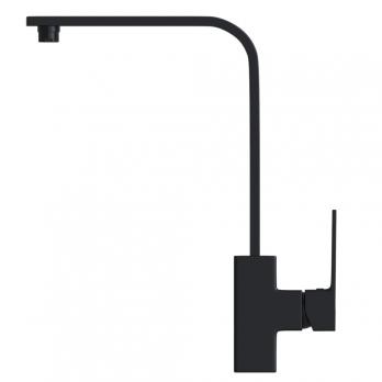 Смеситель для кухни 35k MIXLINE ML34-032 "Solo Black" высокий излив, боковая ручка ЧЕРНЫЙ