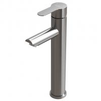 Смеситель для раковины 35k MIXLINE MLSS32-042 "Stainless" высокий излив НЕРЖ